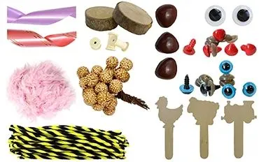 24 MATERIALS FOR CRAFT AND DECORATION