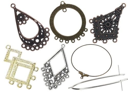 10 CHANDELIER ANTIQUE EARRINGS FINDINGS