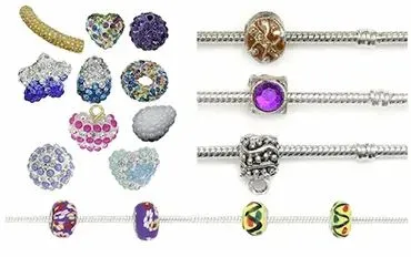 12 SHAMBALA AND PANDORA BEADS