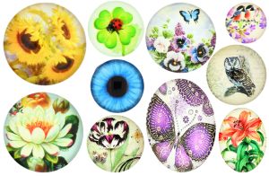 07 GLASS CABOCHONS