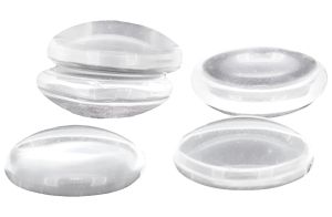 01 GLASS CABOCHONS - CLEAR / TRANSPARENT