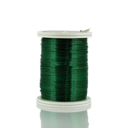 METAL ELEMENTS - COPPER WIRE - 0.3mm GREEN (DARK) 07 - 6x47meters