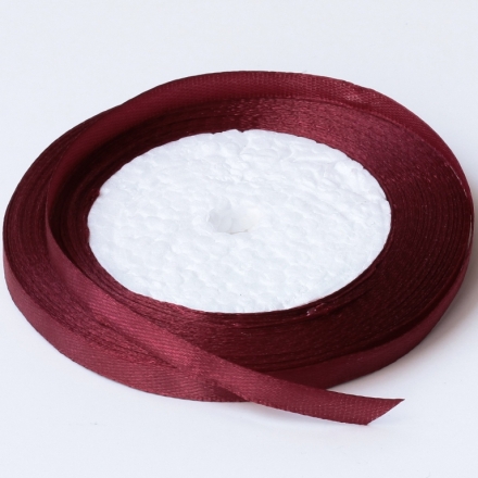 SATIN RIBBON 0.6cm - BORDEAUX 033 - PACKAGE 10x25yards(22m)