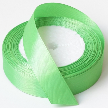 SATIN RIBBON 2.0cm - GREEN (LIGHT) 052 - 25yards(22m)