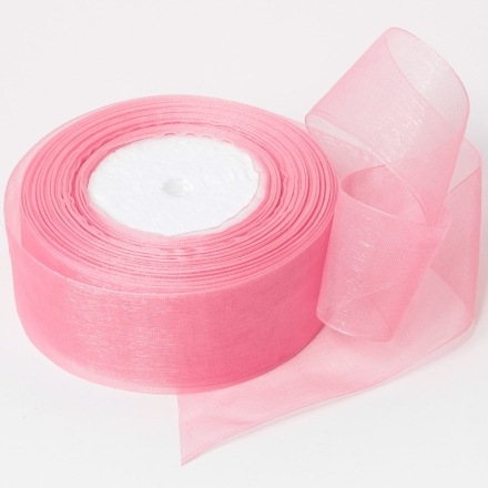 ORGANZA RIBBON 4.0cm - ROSE DUST 184 - PACKAGE 4х50yards(45m)
