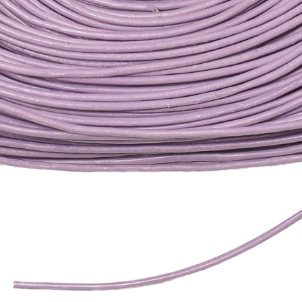 LEATHER NATURAL - ROUND - 1.5mm PURPLE - 2meters