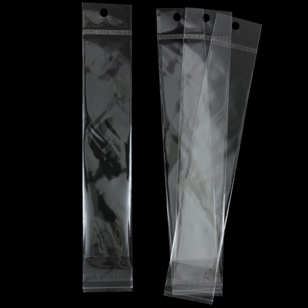 PACKAGING - CELLOPHANE BAG WITH TRANSPARENT POST - 4x18+3cm - 200pcs.