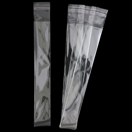 PACKAGING - CELLOPHANE ENVELOPE - TRANSPARENT - 3x20+4cm - 200pcs.