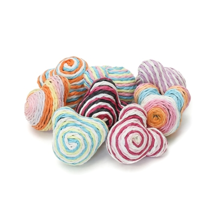 FIGURES FROM THREAD - BEAR'S HEAD - 30x33mm - MIX - PACKAGE 30pcs.