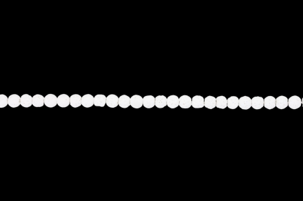 NATURAL STONE BEADS - LAVA STONE WHITE - 4mm - STRING (94pcs.) Hole-1.0mm