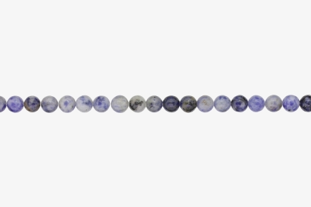 NATURAL STONE BEADS - SODALITE - 6mm - STRING (64pcs.) Hole-1.0mm