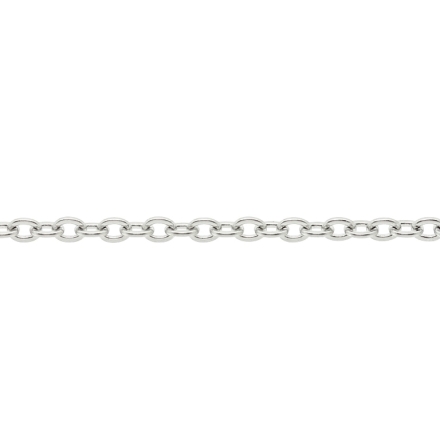 МЕТАЛЕН СИНДЖИР - СТОМАНА 316 - CABLE FLAT ПЛЕТКА - 2.5х2х0.5мм НИКЕЛ - 1метър