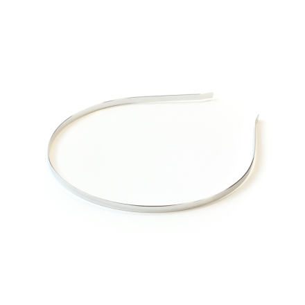 METAL ELEMENTS - HEADBAND - METAL - 120x150x5mm NICKEL - 1pc.