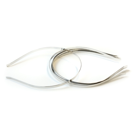 METAL ELEMENTS - HEADBAND - METAL - 120x150x5mm NICKEL - 50pcs.