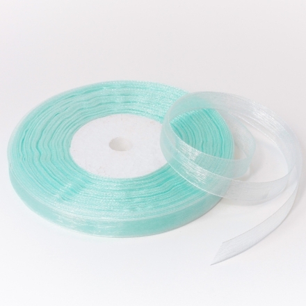 ORGANZA RIBBON 1.0cm - BLUE (LIGHT) 148 - PACKAGE 10x50yards(45m)