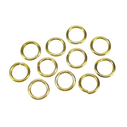 МЕТАЛНИ ЕЛЕМЕНТИ - ХАЛКИ - 0.9х6мм ЗЛАТИСТО - NICKEL FREE - 50 гр. (510 бр.)