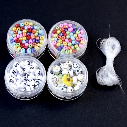 DO IT YOURSELF - KIT 09 - BEADS AND DISCS - MIX - 1 set