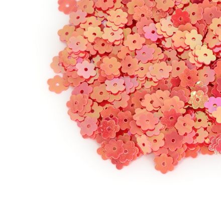 ПАЙЕТИ - ЦВЕТЕ 02 ПЛОСКО - ПЛЪТНО АВ - 7мм РОЗОВО ЕЛЕКТРИКОВО 144 - 20 гр. Отвор-1.0мм