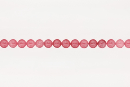 NATURAL STONE BEADS - QUARTZ CORAL - 8mm - STRING (48pcs.) Hole-1.6mm