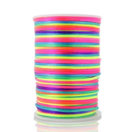 SATIN THREAD 2.0mm - RAINBOW 326 - PACKAGE 2x90meters