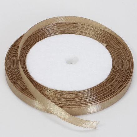 SATIN RIBBON 0.6cm - BEIGE (DARK) 000 - 25yards(22m)
