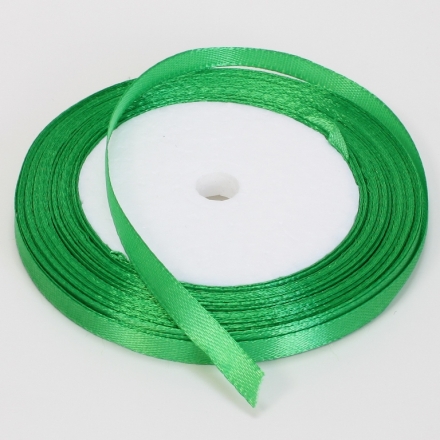SATIN RIBBON 0.6cm - GREEN GRASSY (LIGHT) 019 - 25yards(22m)