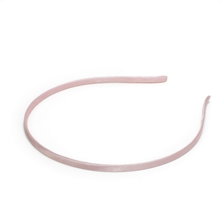 METAL ELEMENTS - HEADBAND - METAL AND SATIN 2 - 120x150x5mm ROSE DUST (LIGHT) 010 - 1pc.