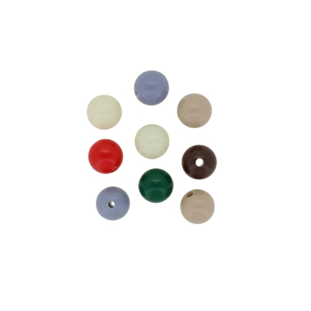 OPAQUE PLASTIC BEADS - BALL - 10mm MIX 047 - 50g Hole-2.0mm (100pcs.)