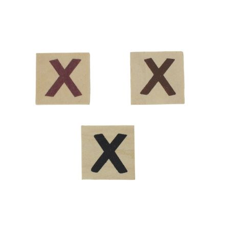 MATERIALS FOR CRAFT AND DECORATION - WOODEN BASES - SQUARE 02 MULTIPLICATION - 3.5x3.5x0.3cm - NATURAL AND MIX - 4pcs.