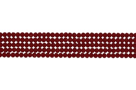 СТЪКЛЕНИ МЪНИСТА - КРИСТАЛИ - 4х3мм - ПЛЪТНИ - ЧЕРВЕНО 105А - ПАКЕТ (5х128 бр.) Отвор-1.0мм