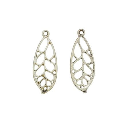 МЕТАЛНИ МЪНИСТА - ВИСУЛКА - ЛИСТО 10 - 11х30х1мм ЗЛАТИСТО - 3 бр. Отвор-1.6мм