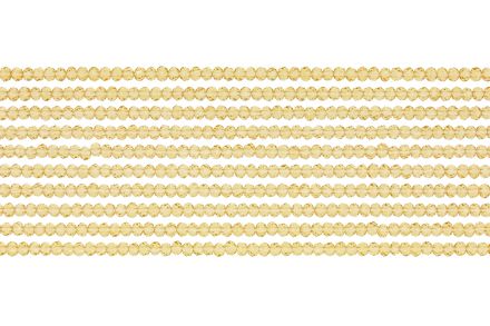 СТЪКЛЕНИ МЪНИСТА - КРИСТАЛИ - 2.5х2мм - ПРОЗРАЧНИ - КЕХЛИБАР 025 - НАНИЗ (166 бр.) Отвор-0.8мм