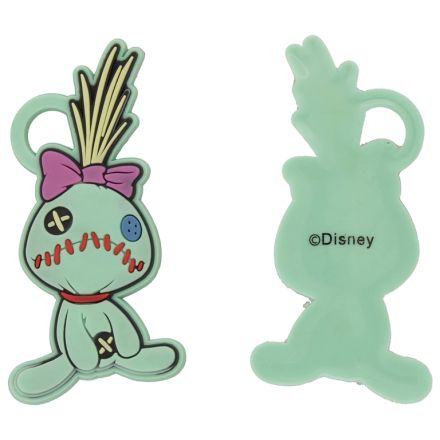 PLASTIC BEADS - RUBBER 3D - PENDANT - DOLL 01 SCRUMP - 62x32x5mm TURQUOISE GREEN-PURPLE-RED - PACKAGE 20pcs. Hole-9x6mm
