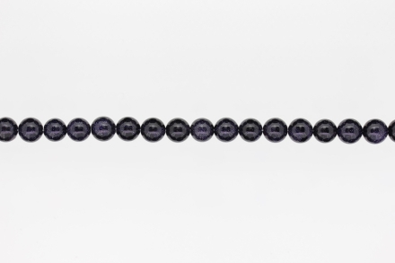 NATURAL STONE BEADS - AVENTURINE DARK - 8mm - STRING (48pcs.) Hole-1.6mm