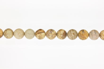 NATURAL STONE BEADS - JASPER - 12mm - STRING (32pcs.) Hole-2.0mm