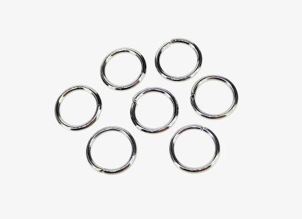 METAL ELEMENTS - JUMP RINGS - 1.2x10mm NICKEL COLOR - NICKEL FREE - 50g (190pcs.)