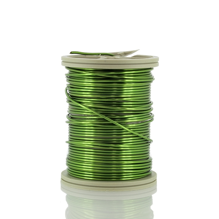 METAL ELEMENTS - COPPER WIRE - 1.0mm GREEN (LIGHT) 13 - 6x6.5meters