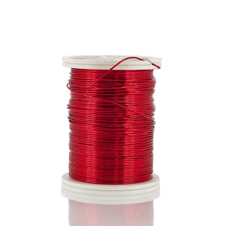 METAL ELEMENTS - COPPER WIRE - 0.6mm RED 02 - 6x13meters