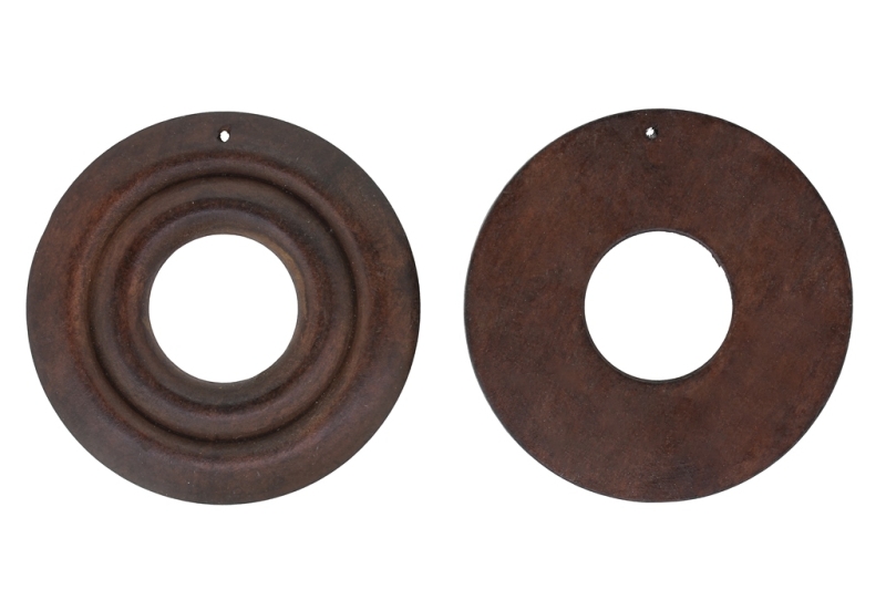 WOODEN BASICS - CIRCLE 09 DOUBLE - 50х5mm - BROWN (DARK) - 30pcs. Hole-2.0mm