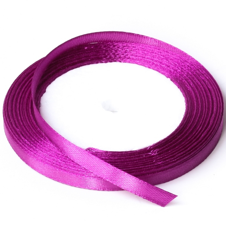 SATIN RIBBON 0.6cm - VIOLET (DARK) 034 - 25yards(22m)