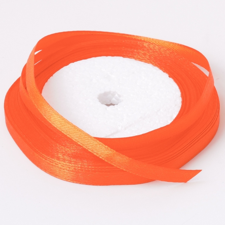 SATIN RIBBON 0.6cm - ORANGE 069 - 25yards(22m)