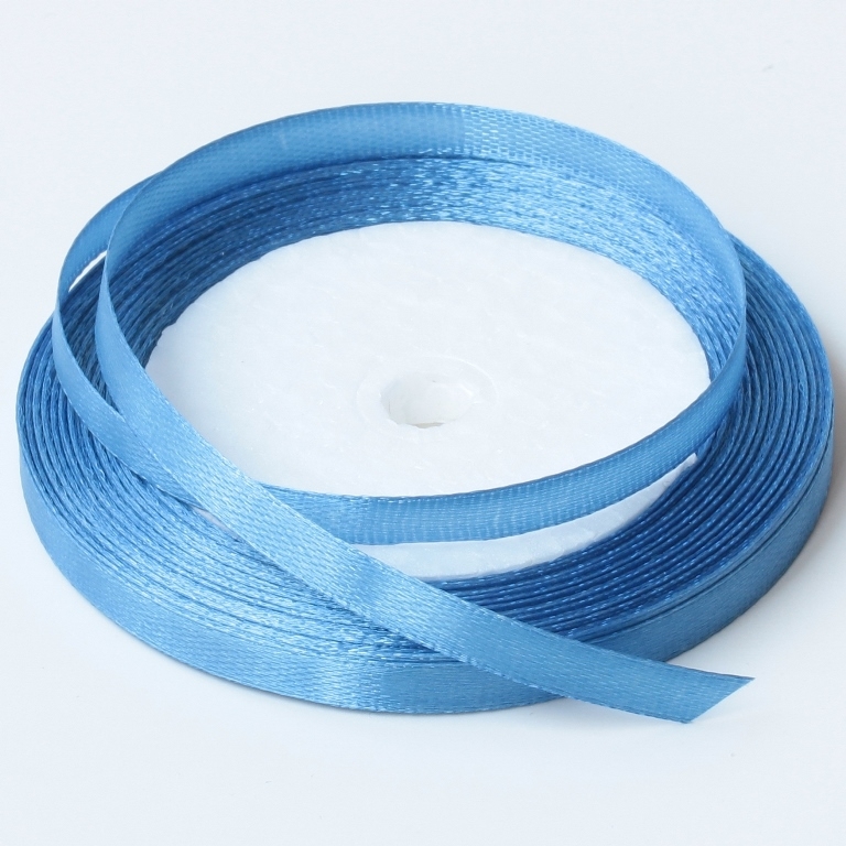 SATIN RIBBON 0.6cm - BLUE 036 - 25yards(22m)