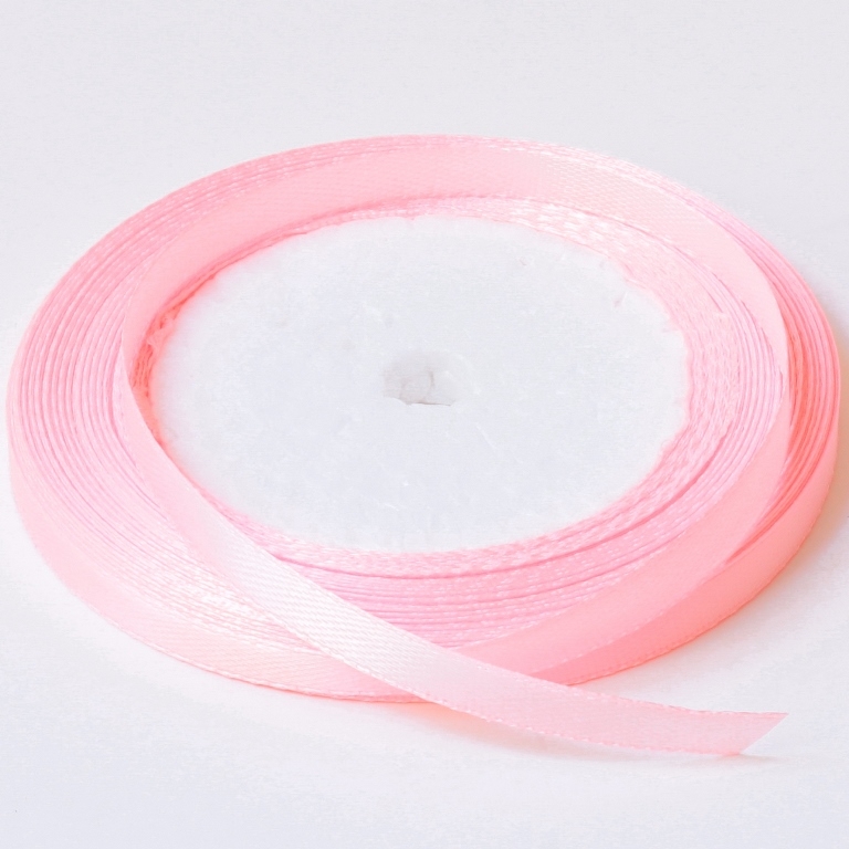 SATIN RIBBON 0.6cm - PINK 004 - PACKAGE 10x25yards(22m)