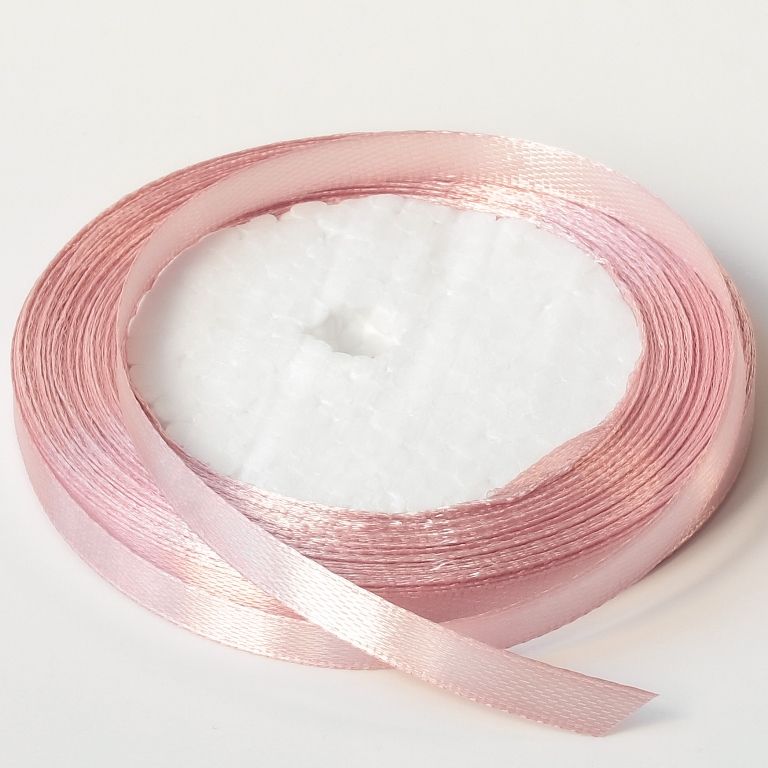 САТЕН 0.6см - ПЕПЕЛ ОТ РОЗИ СВ. 041 - 10х25ярда(22м)