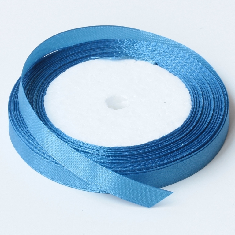 SATIN RIBBON 1.0cm - BLUE 036 - PACKAGE 10х25yards(22m)