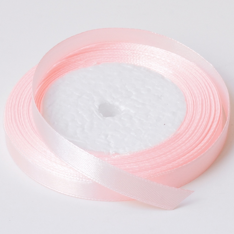 SATIN RIBBON 1.0cm - PINK (LIGHT) 043 - 25yards(22m)