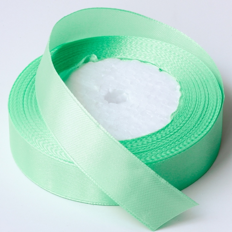 SATIN RIBBON 2.0cm - RESEDA 128 - PACKAGE 10x25yards(22m)