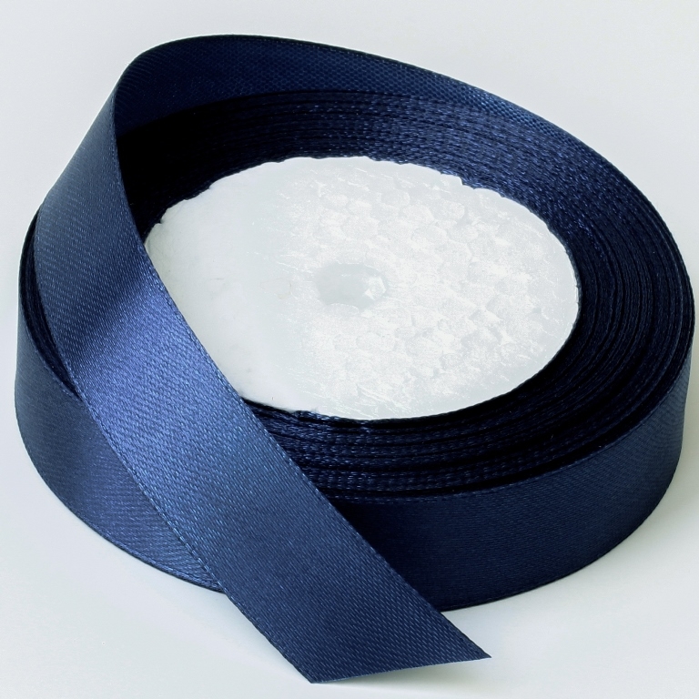 SATIN RIBBON 2.0cm - BLUE (DARK) 038 - PACKAGE 10x25yards(22m)