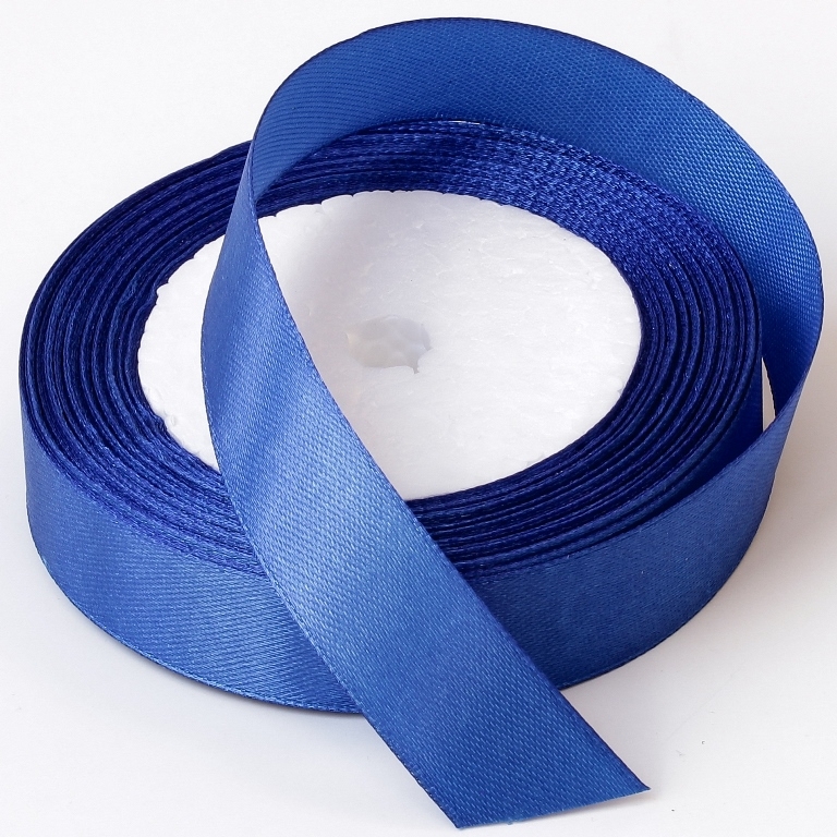 SATIN RIBBON 2.0cm - BLUE 040 - PACKAGE 10x25yards(22m)