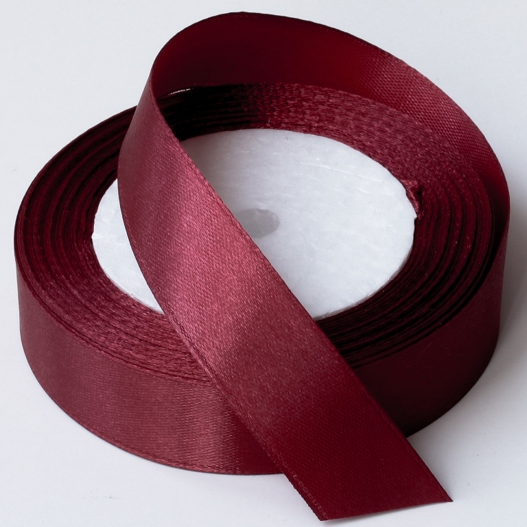 SATIN RIBBON 2.0cm - BORDEAUX 033 - 25yards(22m)